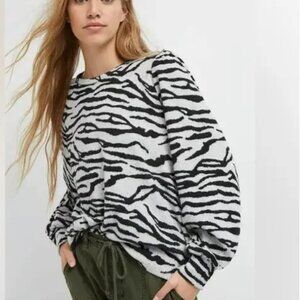 Sanctuary Jennie Zebra Print Modern Chic Top
